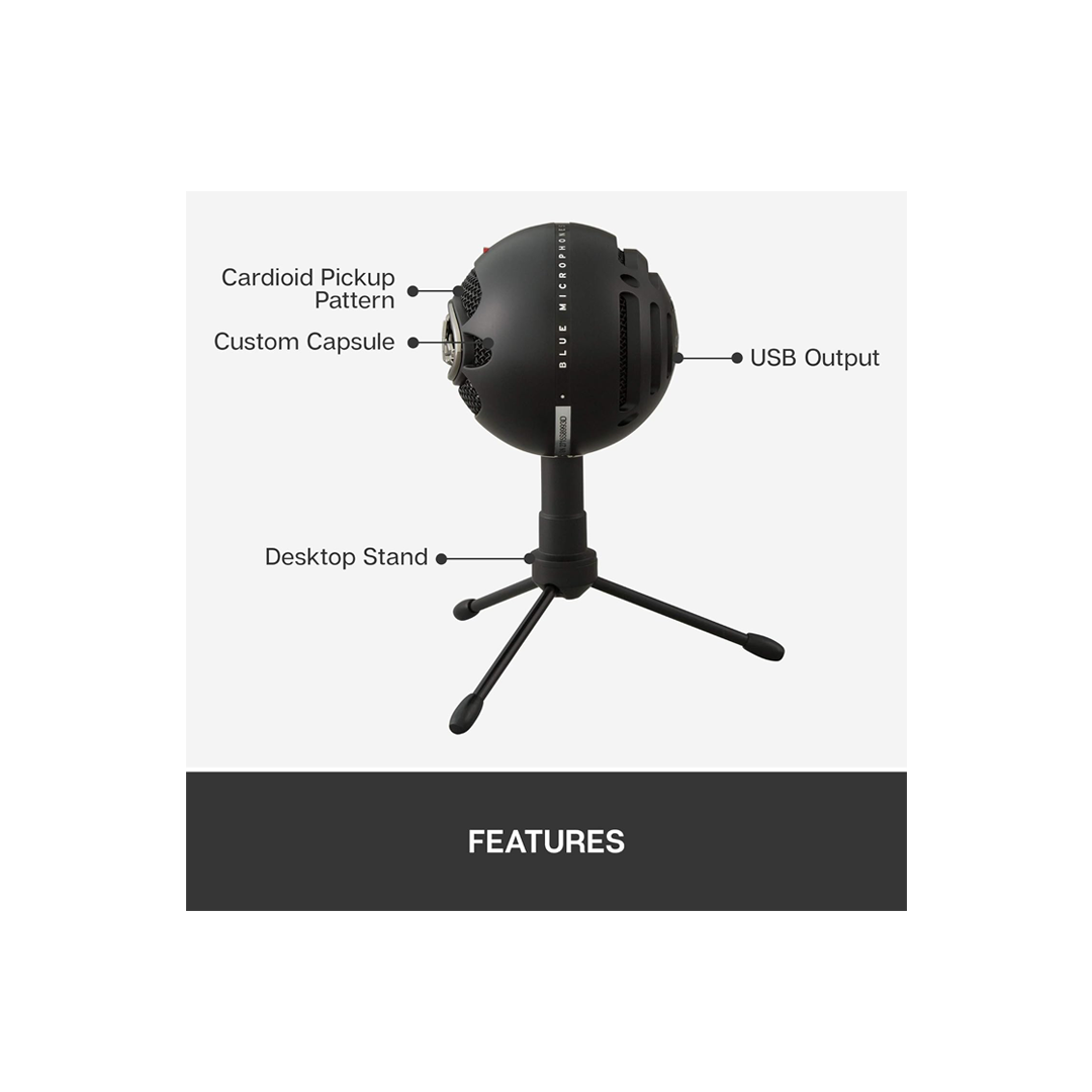 Logitech Blue Snowball Ice Microphone - Black in Qatar Logitech Blue Snowball Ice Microphone - Black in Qatar